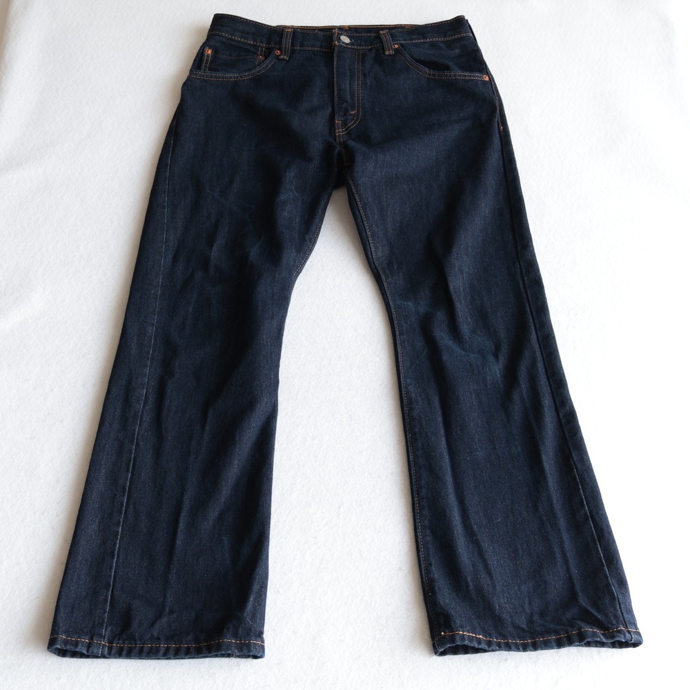 Levis Jeans 517 Mens 33x30 Indigo Blue Bootcut Denim Rodeo Cowboy Western
